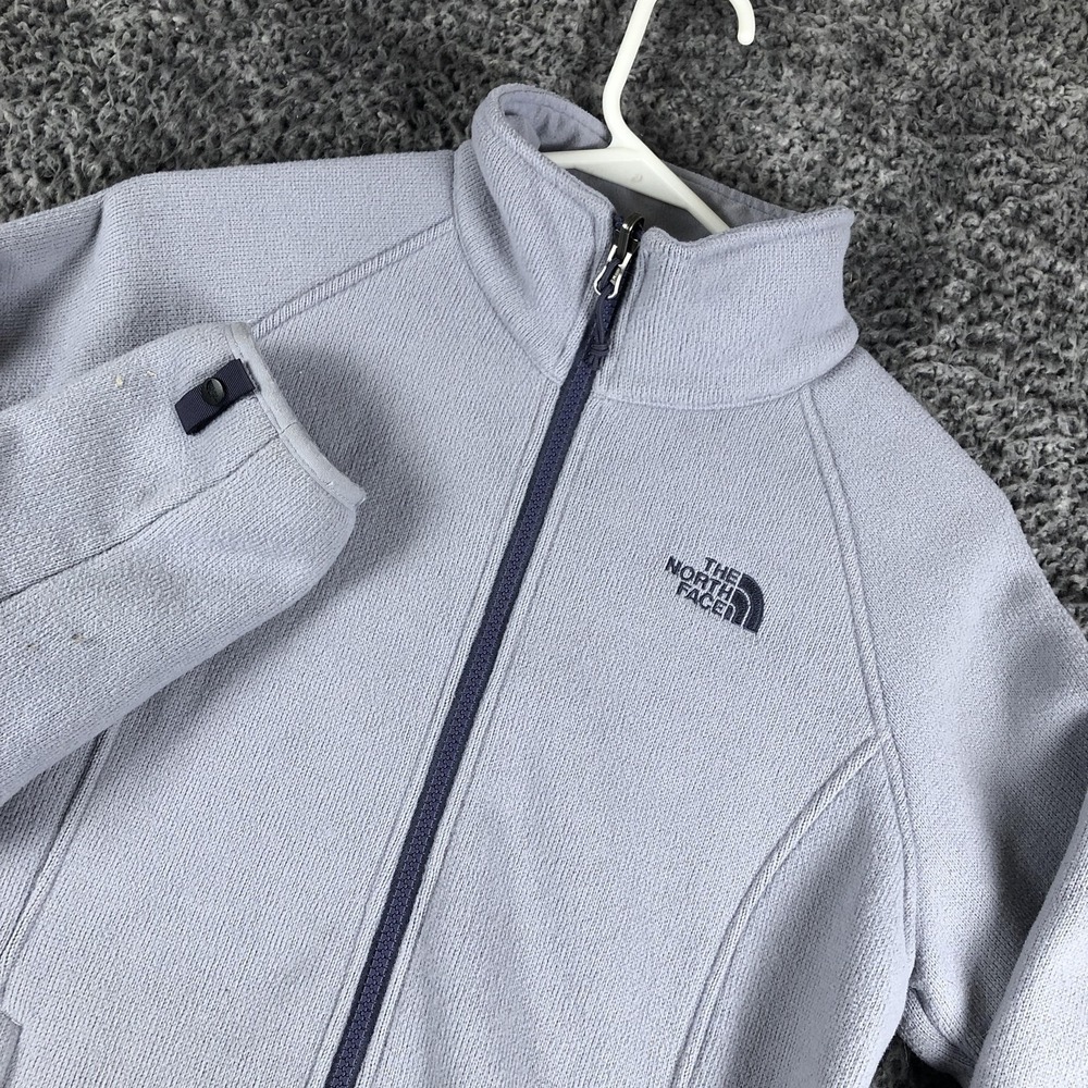 The North Face Fleece Jacket Womens Small Gray Full Zip‎ Lined Outdoor Warm